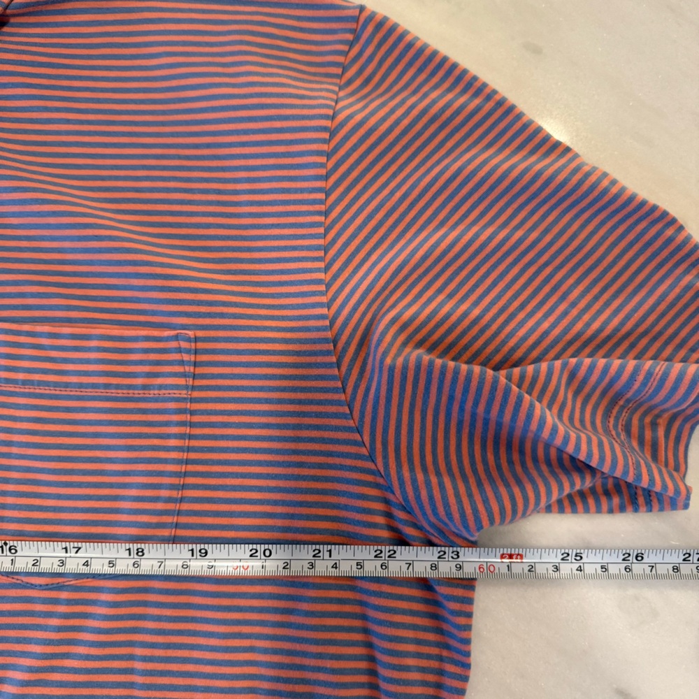 Peter Millar Polo Golf Shirt Men's Large Short Sleeve Stripe - Picture 6 of 7